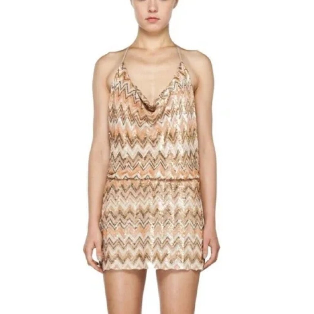 Haute Hippie Backless Sequin Dress, size XS